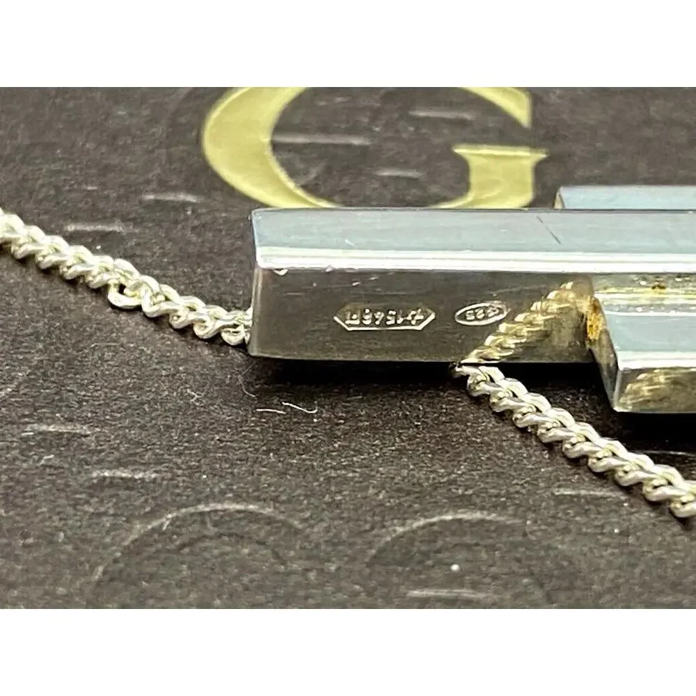 Gucci Cross Pendant Necklace Ladies #77140G13B - Picture 5 of 6